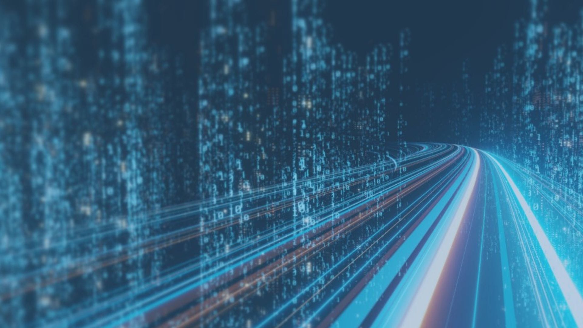An abstract image of a digital highway