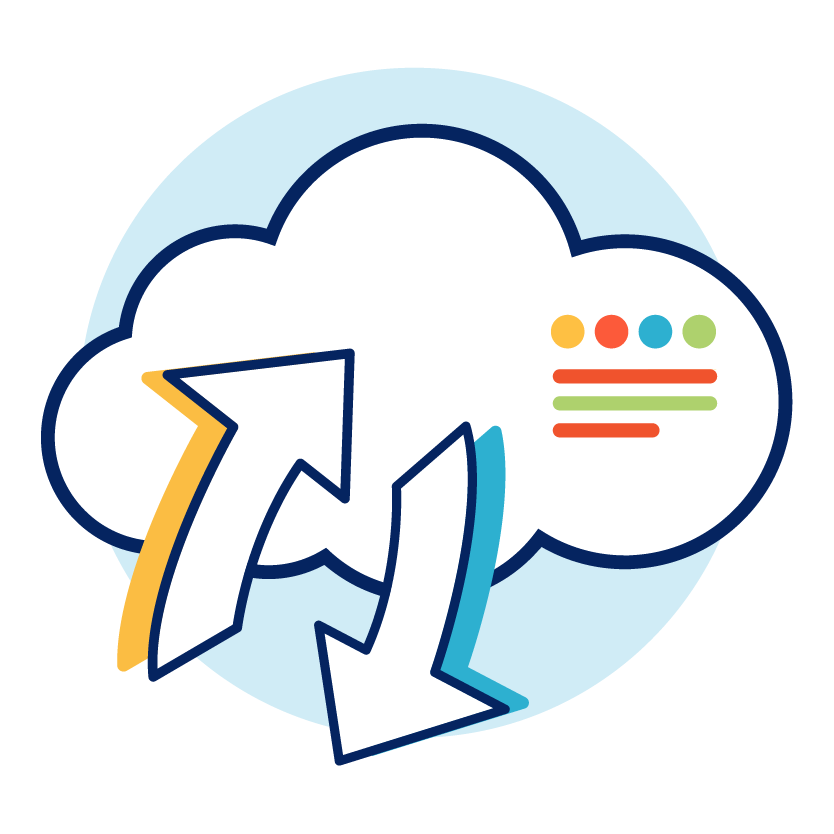 An icon of a cloud representing Cloud Journey
